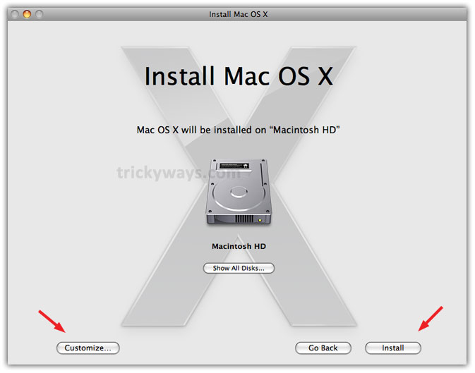 Install macbook from dvd